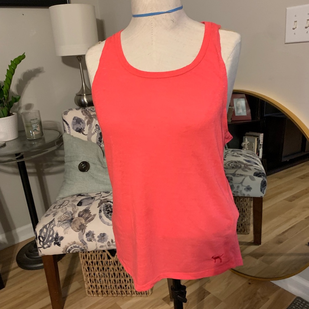 Hot PINK twisted racer back tank